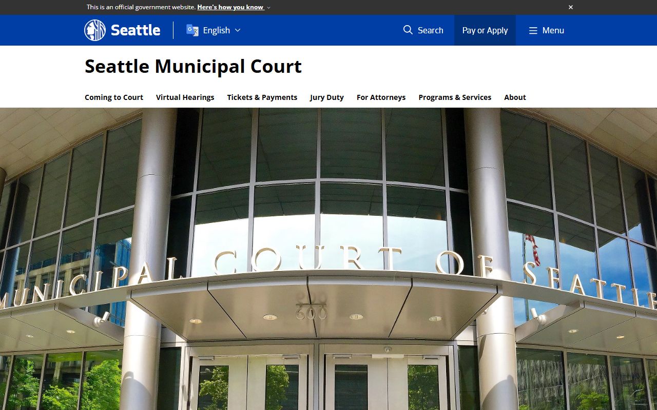 Seattle Washington criminal court records