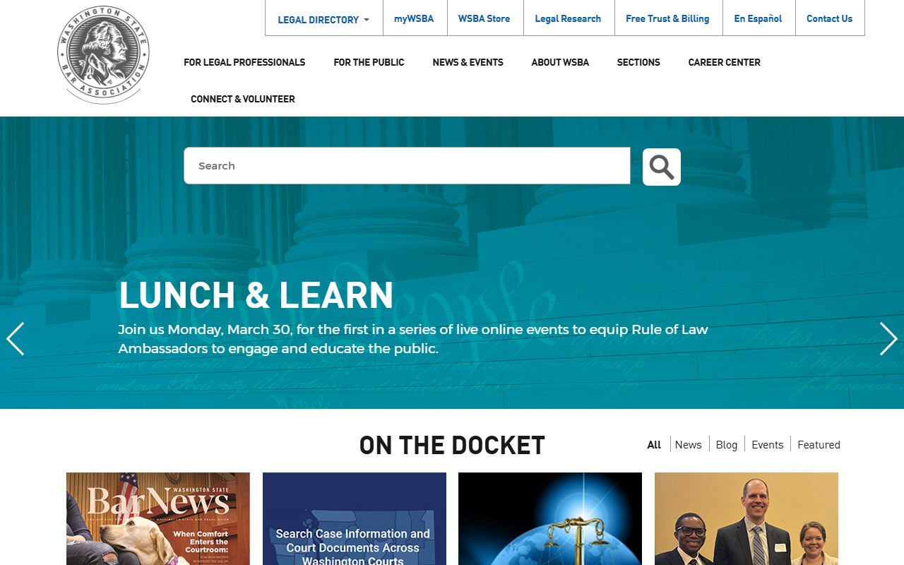 Washington State Bar Association legal resources for criminal court records